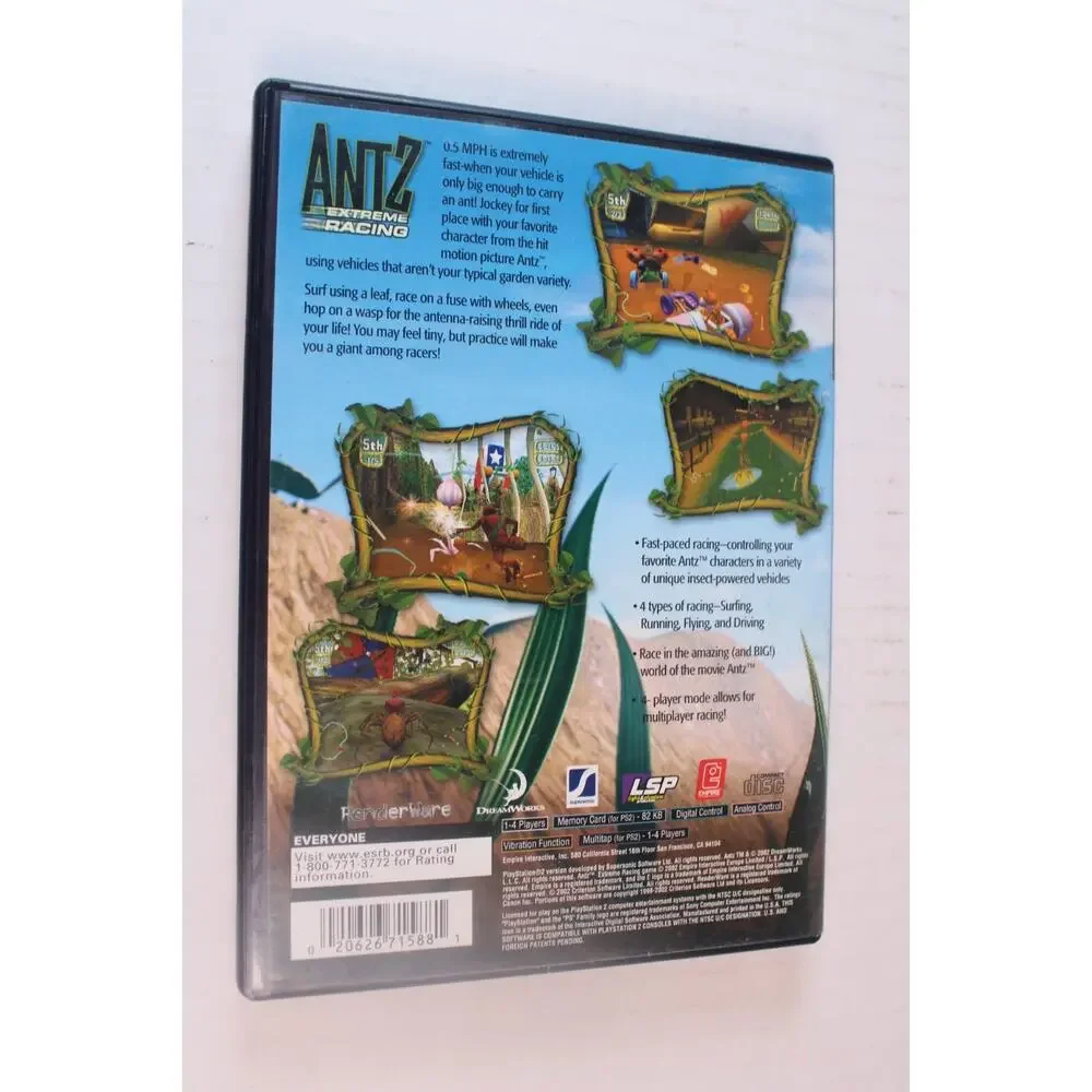 Antz Extreme Racing (Sony PlayStation 2, 2002, PS2) Authentic, Tested/works
